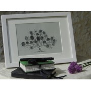 Friends & Family Tree- Takes 30 Fingerprints - Irish Oak- Large Framed Print Friends & Family Tree- Takes 30 Fingerprints - Irish Oak- Large Framed Print